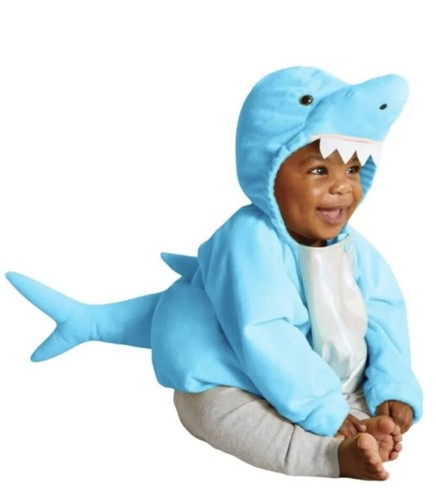 Nwt halloween blue shark - blue,